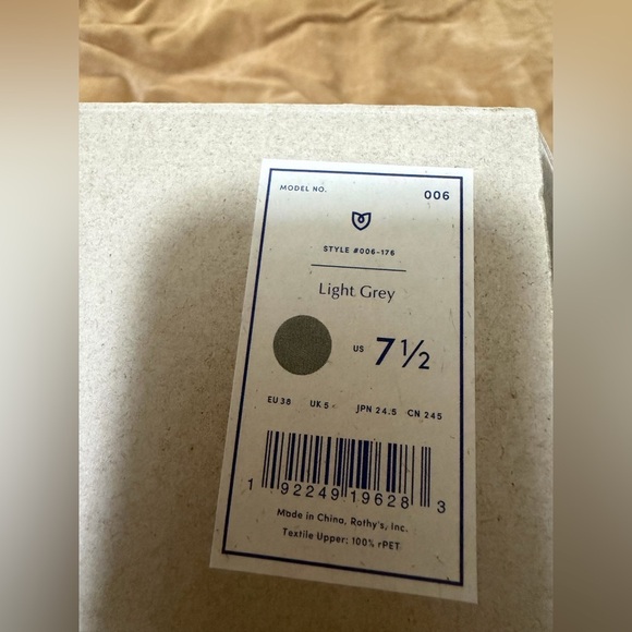 Rothy's Light Gray Slip-On Sneakers 7.5 - Picture 5 of 5